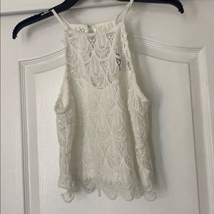 Charlotte Russe white lace top